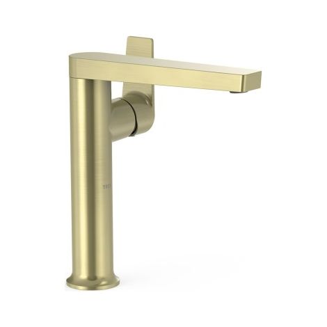 Mitigeur haut avec manette latérale pour lavabo Project Cava doré - TRES 22164701CA