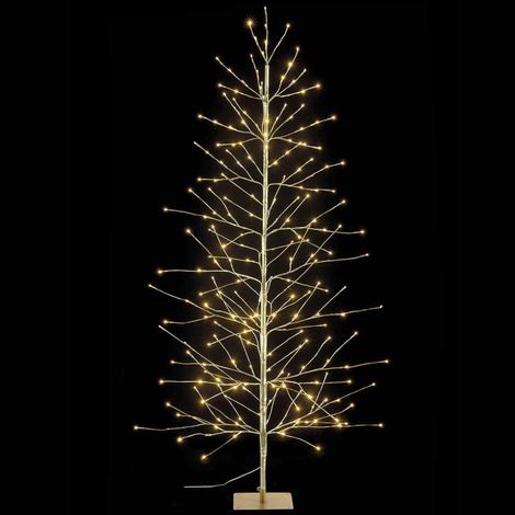 Albero di Natale luminoso oro 180 cm con 232 LED caldi (1/5)