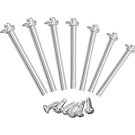 Accessoire Éventail Pliant 7 Sets Acier Inoxydable Rivets à Anneau Éventail à Main, Maintenance et Diy, Finition Argenté, Pièces de Remplacement pour Montage Manuel (1/5)