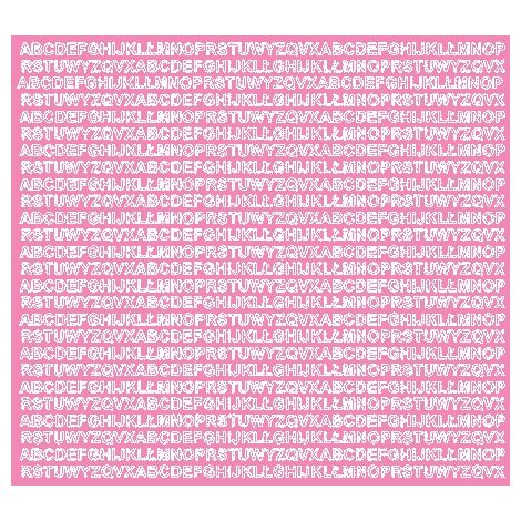 Lettere adesive autoadesive da 5 mm, rosa opaco (1/2)