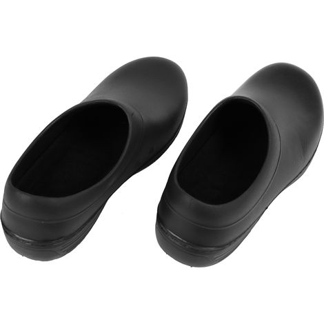 1 Paire Sandales cuisine EVA antidérapantes noires semelle caoutchouc résistant huile professionnel taille 41 (1/5)