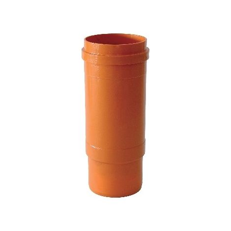 RACCORDO IN PVC GIUNTO DI DILATAZIONE CON ANELLO O-RING DA ø 100 ROSSO ARANCIO (1/2)