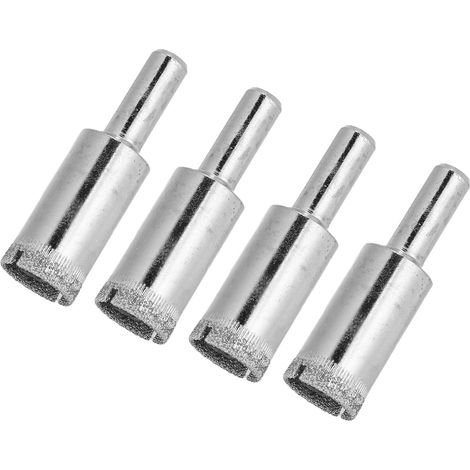 Jeu de 10 forets diamantés 16mm, queue ronde, ouvre-trous pour carrelage, verre, marbre et céramique. (1/5)