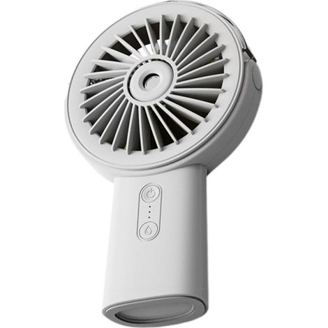 Ventilateur Brumisateur Portable Rechargeable Blanc (1/5)