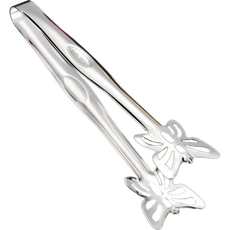 JSSEVN Buffetzange aus Edelstahl, ergonomische, rutschfeste Zange, vielseitiges Werkzeug für Küche, Buffet und Empfänge (1/5)