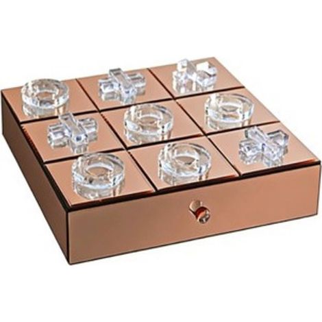 Jeu décoratif miroir brun - brun miroir et cristal transparent (1/5)