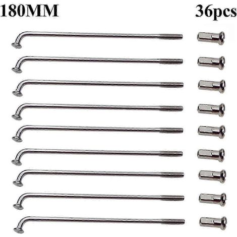 36 Stück Fahrradspeichen, langlebig, multifunktional, leicht, für Mountainbikes 180 mm (1/5)