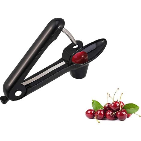 Dénoyauteur cerise et prune en acier inoxydable, manuel, multifonction, portable pour fruits et olives. (1/5)