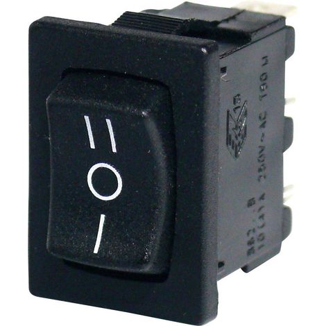 Arcolectric (Bulgin Ltd.) H8620VBAAC Interrupteur à bascule H8620VBAAC 250 V 10 A 1 x On/Off/On à ac (1/2)