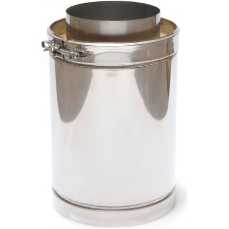 ASTEC Längenelement 300 mm doppelwandig DN113-300 Rohr Abgas Schornstein 8302-113 (1/2)