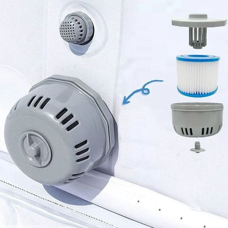 Support de cartouche filtrante pour spas extérieurs InteX Lay-Z-Spa VII, InteX VI et Coleman SaluSpa. Accessoires pour piscines extérieures. (1/5)