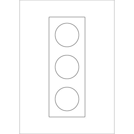 Odace You Transparent, 1 feuille A4 prédécoupée avec 2 feuillets 3 postes (S52C996)