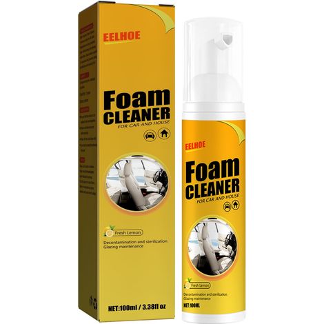 Nettoyant En Mousse - 100 ml - Pour Intérieur Automobile Cuisine Et Maison - Parfum Citron (1/5)