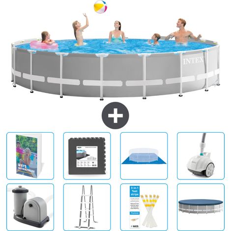 Prism Frame Pool Rund - 549x122 cm - 9-teilig S610