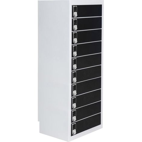 Chargelock 10 Keypad - Schwarz - Schließfach-Ladeschrank mit digitalen Zahlenschlössern