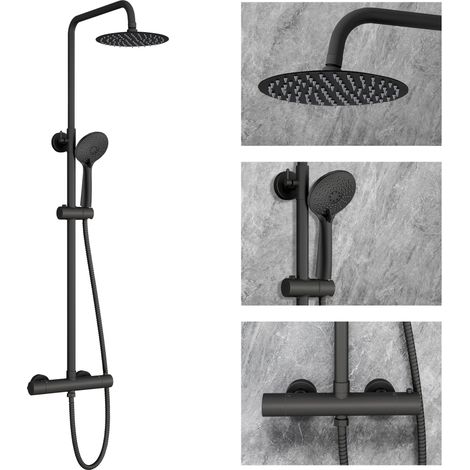 SKY Bathroom Thermostatic Shower Bar Mixer Bathroom Exposed Set