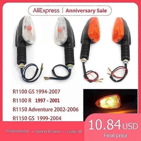 Clignotants avant/arrière pour moto BMW R1100GS R1100R R1150GS R1150 Adventure ADV R 1100 1150 GS R (2 oranges) (1/3)