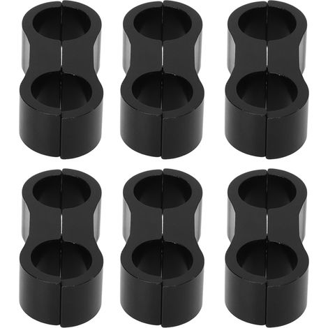 10 séparateurs de durite 6AN en alliage d'aluminium pour conduites de carburant 3/8, frein, huile et eau (1/5)