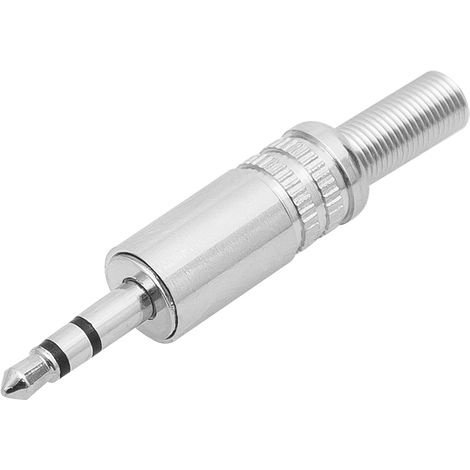 Connettore jack stereo da 3,5 mm con protezione in metallo.