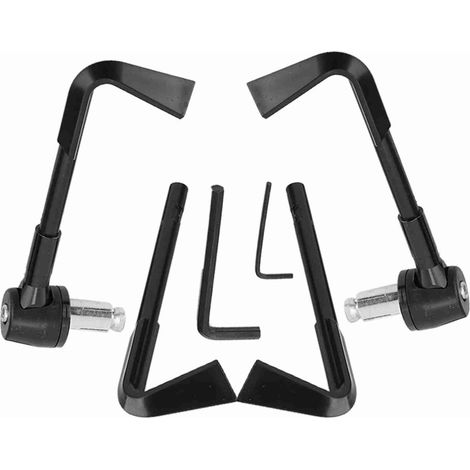 Protecteur de poignées de moto CNC Leviers de frein Protecteur Protecteur de guidon de moto (noir) (1/5)