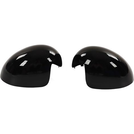 2-teilige Außenspiegelabdeckungen in Hochglanzschwarz (links/rechts) als Ersatz für Cooper R55 R56 R57 R58 R59 R60 R61 - Crezuo