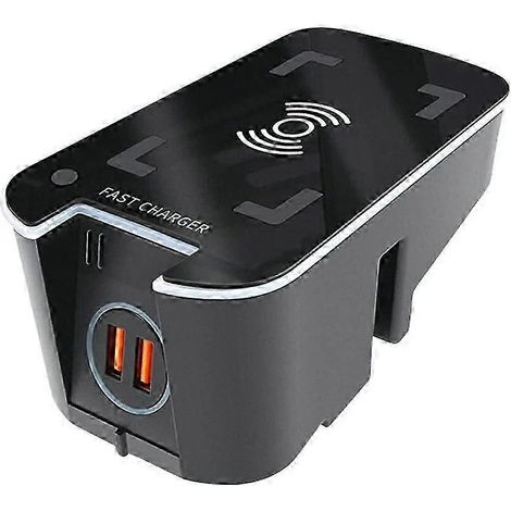 Chargeur de voiture sans fil 15 W avec support de téléphone intégré pour XC90, S90, XC60, VC60, S60 et V90 (1/5)