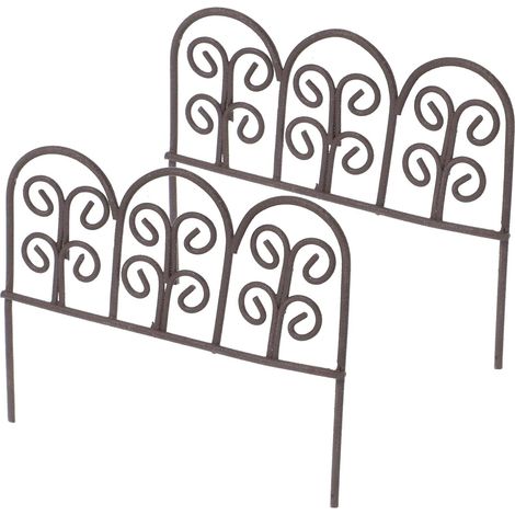 Lot de 2 treillis métalliques pour plantes grimpantes, petit jardin d'intérieur (1/5)