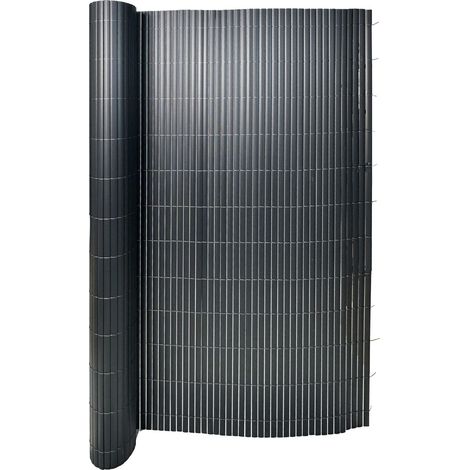 Brise Vue PVC, Paravent Palissade, Gris, 120 x 300 cm
