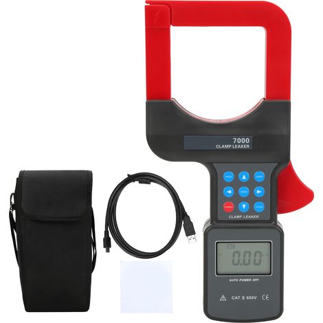 Pince multimètre de fuite ETCR7000, testeur de courant LCD Portable AC 0,00mA-2000A (1/5)
