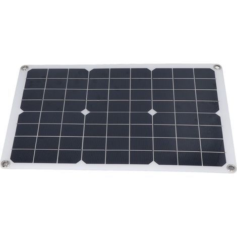 Kit de chargeur de batterie solaire flexible et étanche de 20 W pour usage extérieur (1/5)