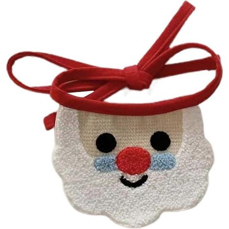 Buntes Banner für Katzen und Hunde, Servietten, Lätzchen, niedliches Party-Hundehalsband, Weihnachtsmann-Haustieraccessoire