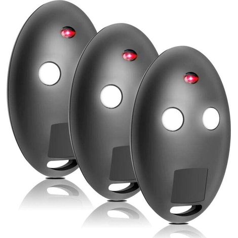 Télécommande Portail pour MITTO2 - Mitto2 M 2 Canaux 433 MHz Rolling Code, Set de 3 Pièces pour Portails Automatiques, Télécommande Compatible Garage et Portail (1/4)