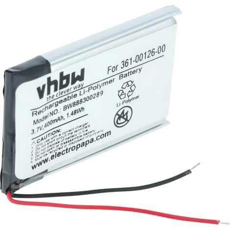 vhbw Replacement Battery compatible with Garmin Fenix 6x, 6X Pro Solar Smartwatch Watch Fitness Bracelet (400mAh, 3.7V, Li-Polymer)