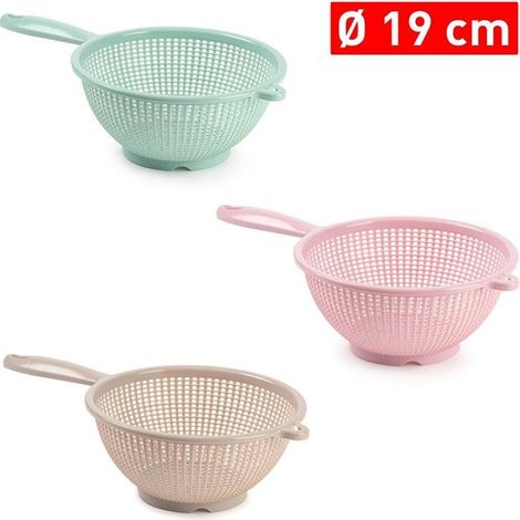 1 Pezzo Colapasta da Cucina in Plastica con Manico 19 cm 3 Colori (1/2)