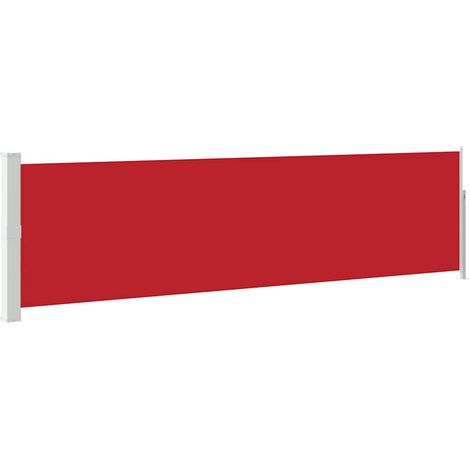 Tenda da Sole  Tenda Laterale Retrattile per Patio 140x500 cm Rossa (1/4)