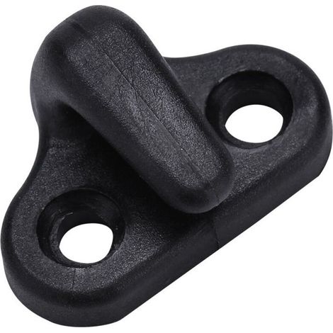 Crochets D'arrimage de Kayak, Nylon de Remplacement des Crochets en Forme de J en Nylon pour Kayak, Noir avec Vis à Tête Plate (1/5)