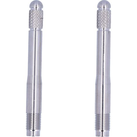 Goupilles d'alignement de goujons de roue, Guide de montage de roue, filetage M14 X 1.5, outil en acier inoxydable, 2 pièces (1/4)