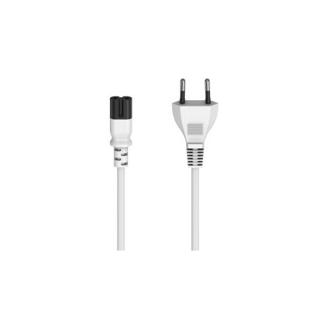 Hama Eurostecker Netzkabel 1,5m 2-polig Doppelnut/C7