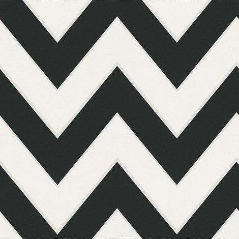 Papier peint à motif graphique noir et blanc  Tapisserie intissé à rayures noires et blanches  Papier peint moderne pour bureau - 10,0 x 0,53 m (1/4)