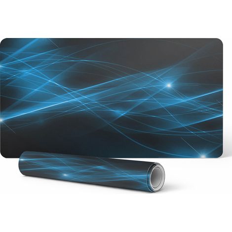 Alfombrilla protectora de vinilo para el lugar de trabajo con l铆neas luminosas, 90x45 cm. (1/5)
