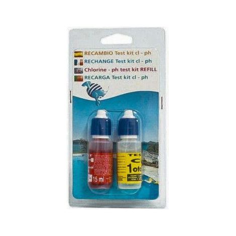 FPLUS recambio oto-phenol blister , El recambio TEST KIT pH-Chloro incluye los reactivos para la determinación del pH y la detección del
cloro residual.
Expositor: incluye 15 uds r