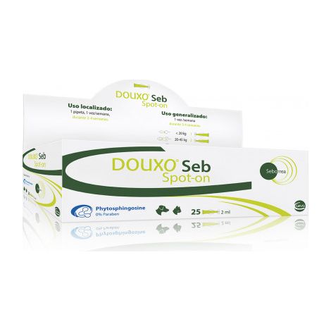 CEVA Pipetas Anti Seborrea para Perros y Gatos DOUXO SEB Spot-On, 25 x 2 ml