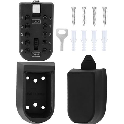10 Boutons Boîte à Code Clavier Antivol Murale Coffre de Sécurité Rangement (1/5)