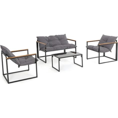 Set Salotto Ilda Bizzotto Antracite/Grigio Scuro - 1