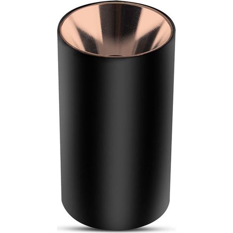 V-TAC Runder LED-Deckenstrahlerhalter GU10 Schwarzer Körper Roségold Reflektor