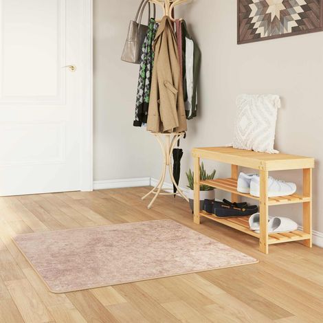 vidaXL  Rug Runner  MARSA Sand 100 x 100 cm Polyester and PVC