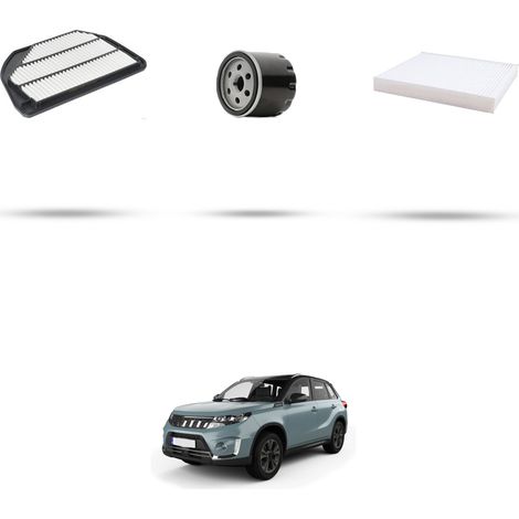Kit tagliando 3 filtri compatibile con Suzuki Vitara II 1.4 Hybrid 95kw Dal 2019 (1/5)