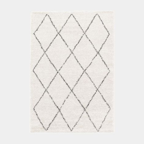 Tapis motif berbère - Rituel - Noir et écru - 140 x 200 cm (1/5)