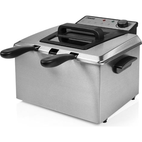 Princess 185000 Elektrische Fritteuse Edelstahl 5 Liter