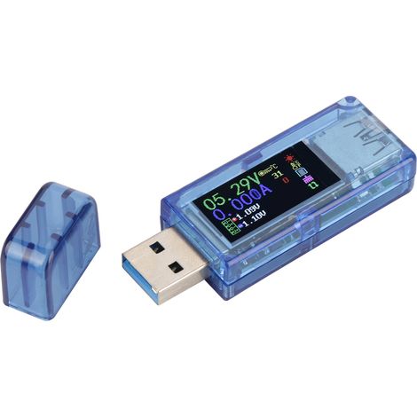 RuiDeng AT34 USB 3.0 Farb-LCD-Voltmeter, Amperemeter, Strommesser, Multimeter, Ladegerät, USB-Tester (1/5)